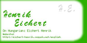 henrik eichert business card